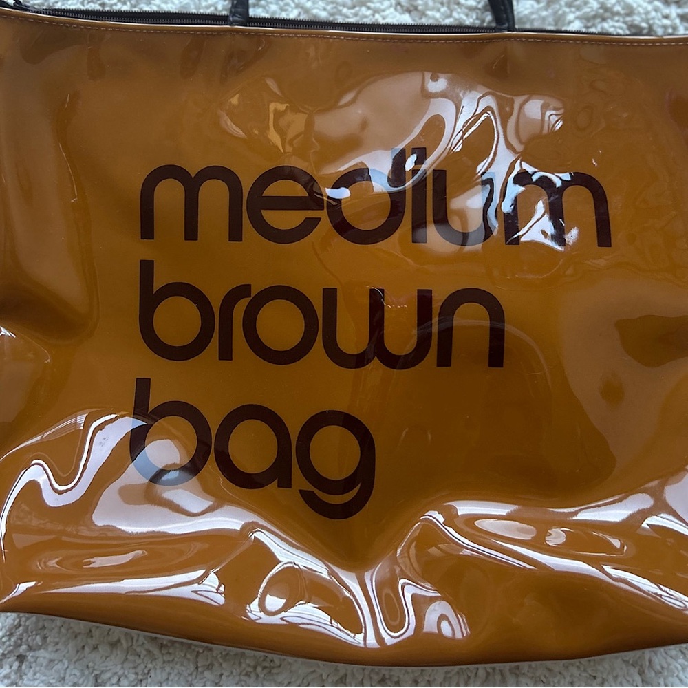 BLOOMINGDALE’S—Shopping-Bag Styled Medium Brown Tote.